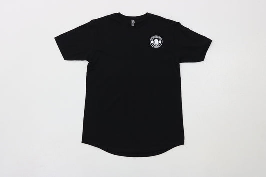 D2 Podcast Black Fitted T-Shirt (White Logo)